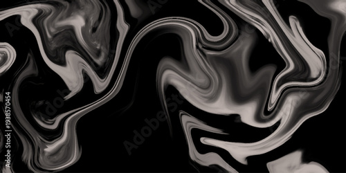 Abstract liquid wave background texture. Trendy dark black and white liquid marble style. Vector abstract fluid colorful liquid marble paint background. 