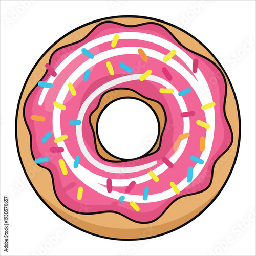Donuts art dessert illustration image