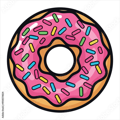 Donuts art dessert illustration image