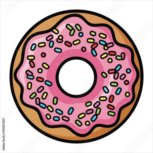 Donuts art dessert illustration image
