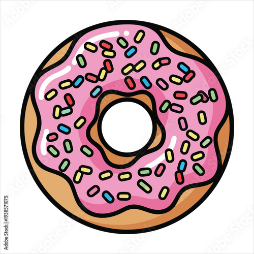 Donuts art dessert illustration image