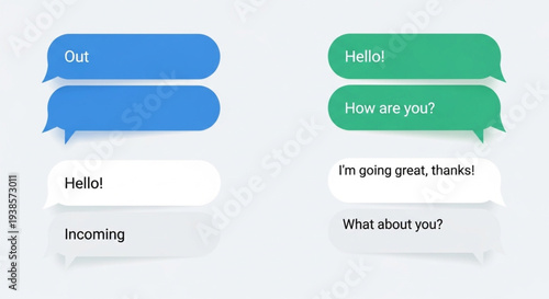 Chat Bubbles Representing Digital Communication and Conversation.