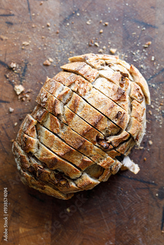 Close-up of freshly baked, ...