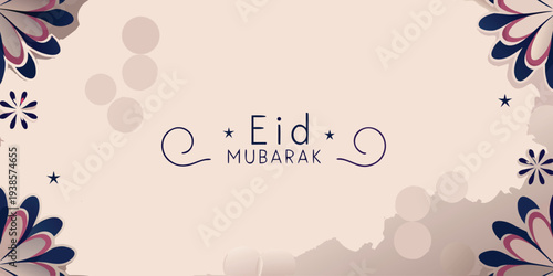 Eid al Fitr, Eid mubarak vector illustration.