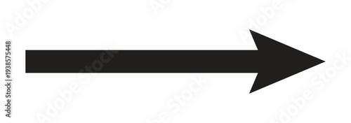 Vector-style long black arrow icon. Horizontal black arrow pointing to the right side. Vector style long arrow. Long blue arrowhead vector icon set. Isolated long blue arrow icon on white background