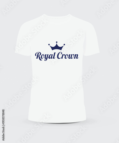 Print  Vector illustrations with crown and calligraphic inscriptions
