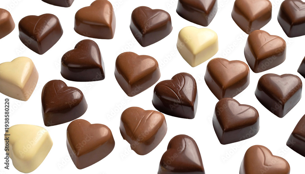 Fototapeta premium Pralinen in Herzform, PNG