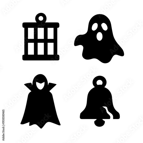  Horror Death Symbol Icons Collection