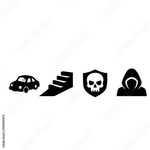 Dark Mystery Symbol Icons Collection