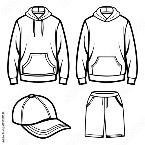 Vector illustration of clothes