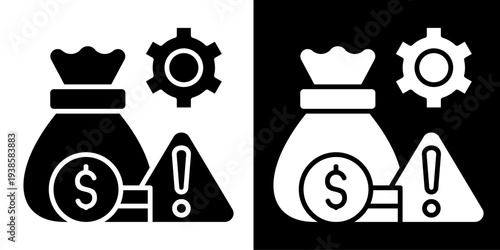 Bank In Monochrome Glyph