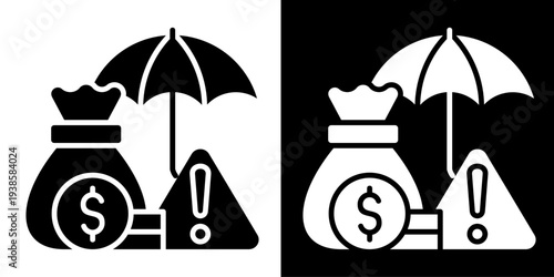 Insurance In Monochrome Glyph