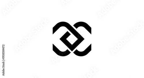 Black Celtic Knotwork Logo Design Element.