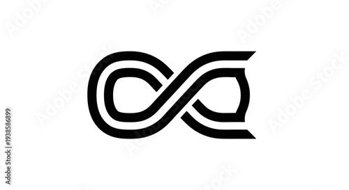 Infinity Symbol Modern Simple Design Element.