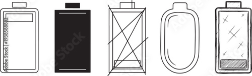 Set of household appliances thin line icons vector illustration flat design scalable graphic