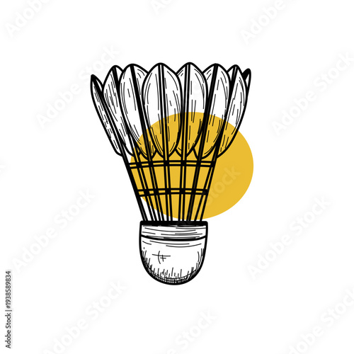 Minimalist Badminton Shuttlecock