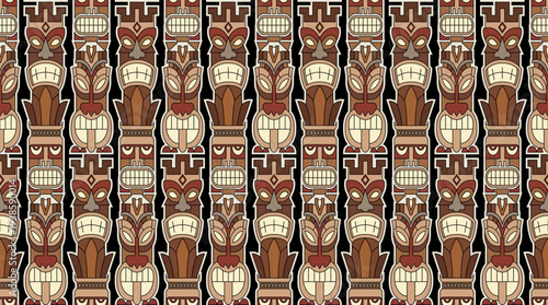 Ancient Mayan Civilization Pattern. Old school pattern design. Tribal motif pattern