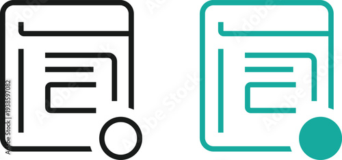 Unique and Clean  Web Page icon