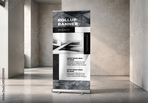 Business Rollup Banner Display Mockup