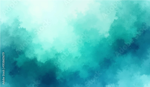 An abstract blue watercolor texture evokes a dark grunge storm cloud over a bright sea under a heavenly sky