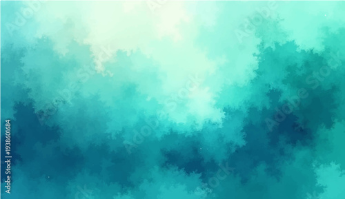 An abstract blue watercolor texture evokes a dark grunge storm cloud over a bright sea under a heavenly sky