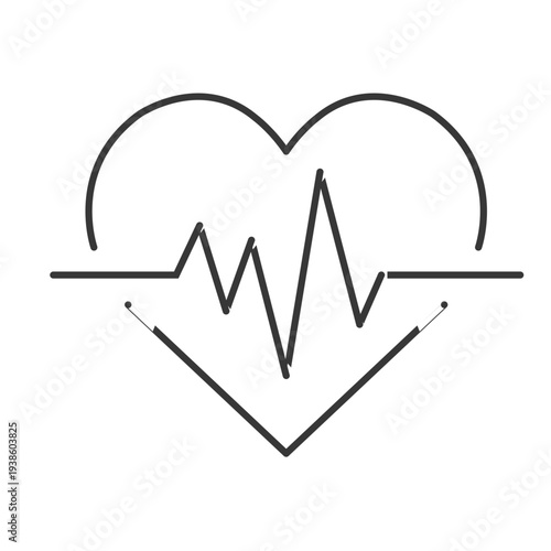 Heart Rate ECG Pulse Healthcare Monitoring Icon