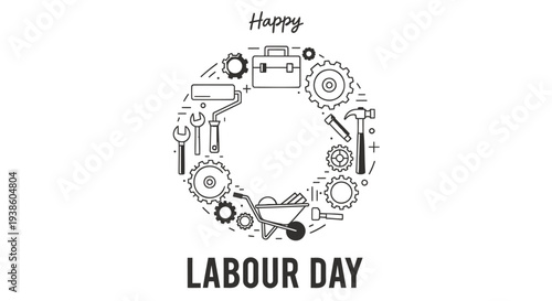 Labour Day icon vector illustration