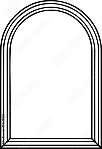 arched frame border design element