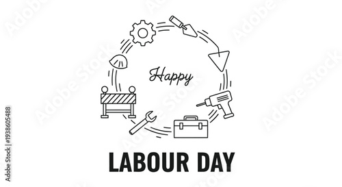 Labour Day icon vector illustration