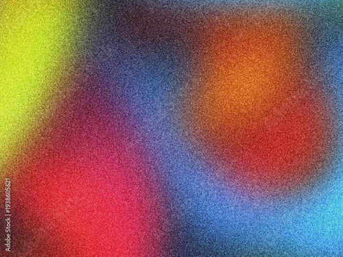 A colorful abstract image with a grainy texture.