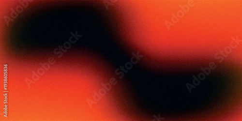 Fiery red brown burnt orange copper black abstract background. Geometric shape. Color gradient. 3d effect. Noise rough grungy grain. Neon light metallic. Design. Template. Web banner. Wide. Panoramic.