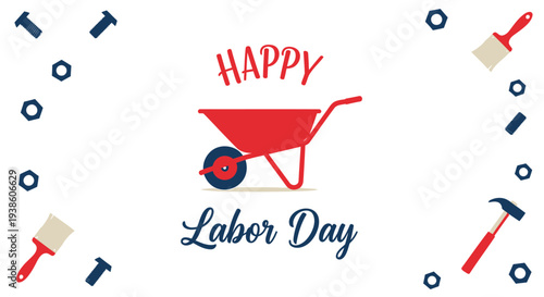 Labor Day icon set vector