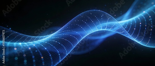 科技感数字波形抽象背景