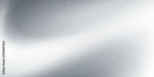 Monochrome waves with transparent vertical layering and soft opacity shifts. Abstract distorted glass effect, minimal and textured in grayscale palette. Vector illustration for futuristic design