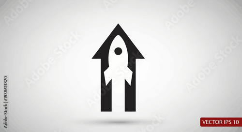 Rocket Launch Arrow Icon