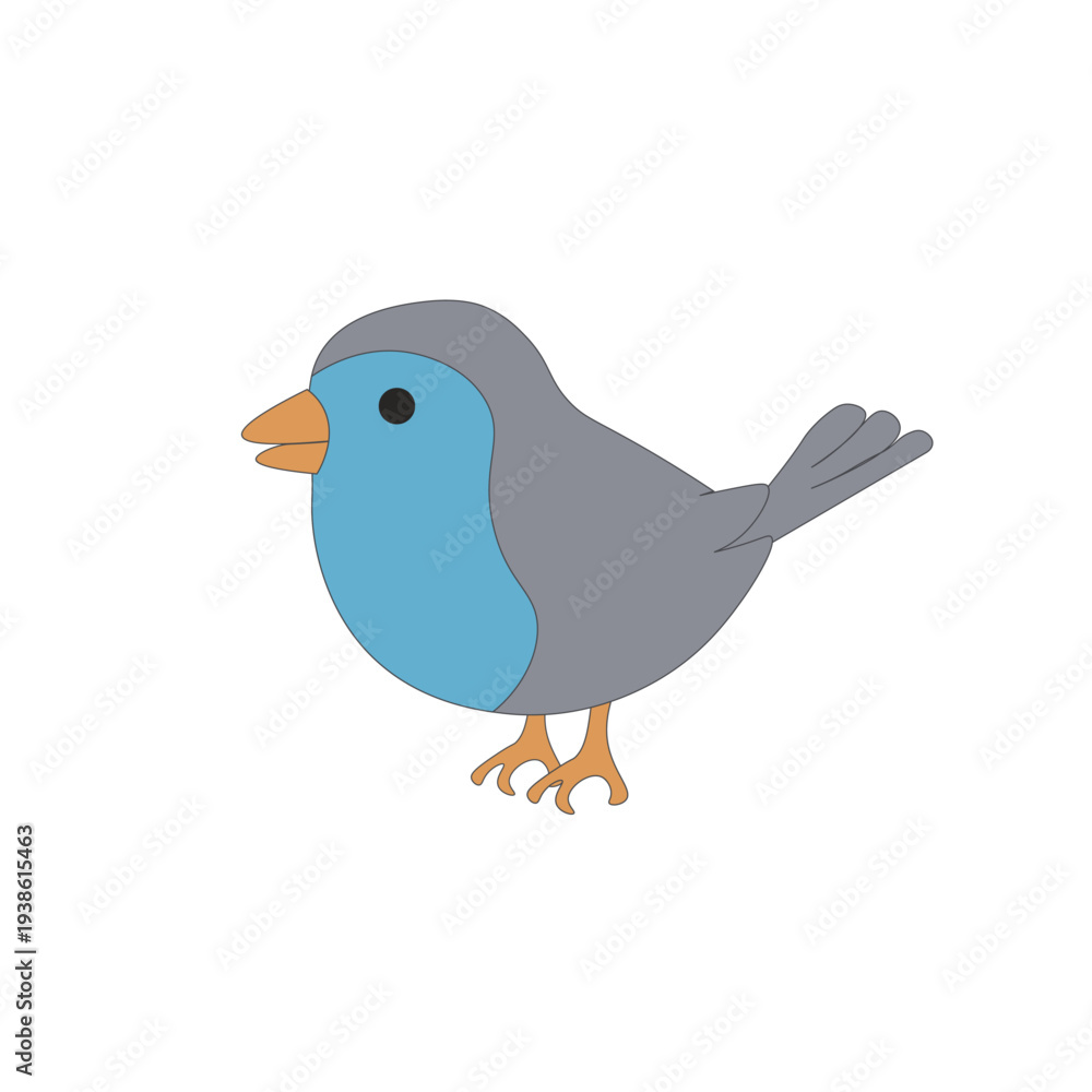 Obraz premium Cute Blue Bird