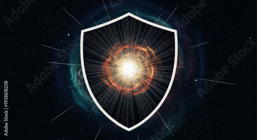 Digital Shield Protects Against Cyber Attack Threat.