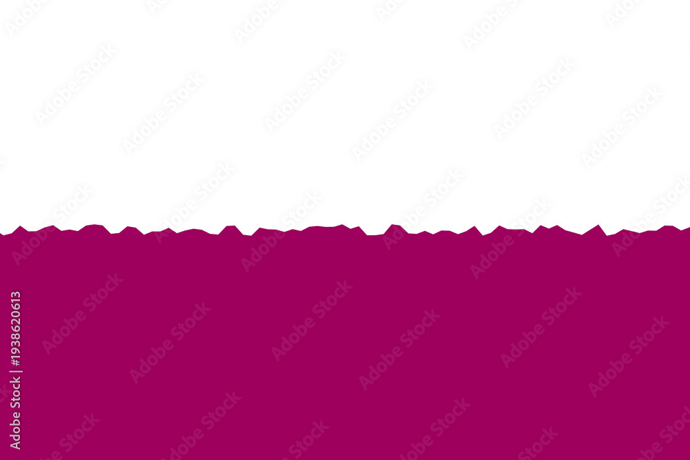 Fototapeta premium Pink torn, ripped paper isolated on transparent png background, realistic torn cardboard paper edges
