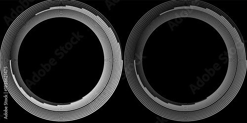 Spiral with gray colors lines as dynamic abstract vector background or logo or icon. spiral circle abstract dot spiral