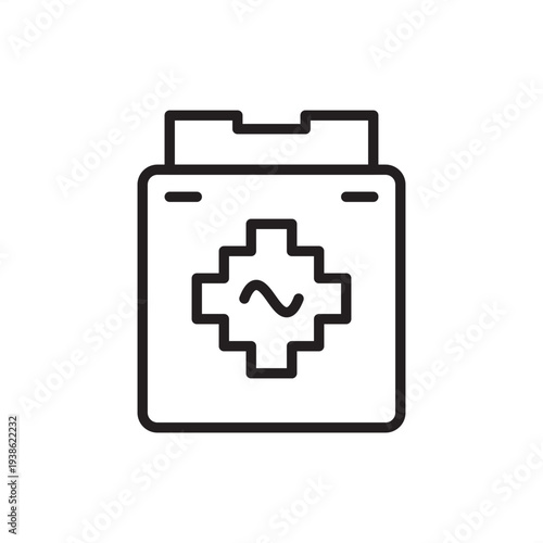 Current transformer icon. A specialized toroidal core design with a primary conductor passing through the center. Ideal for electronic circuit schematics, power monitoring diagrams, technical projects