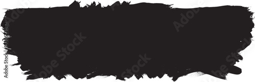 Grunge brush stroke banner with rough edges - abstract paint stroke for typography overlay. Bold brush stroke strip for web header or cover design. Textured element for design template , social media.