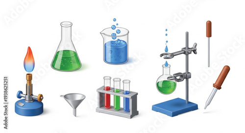 set of tools for laboratory test 