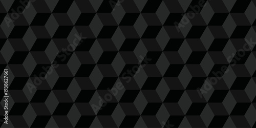 Seamless geometric pattern isometric cubic. Mosaic cube pattern vector tile blank wallpaper.	
