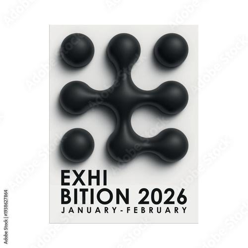 3D Bauhaus Geometric Poster