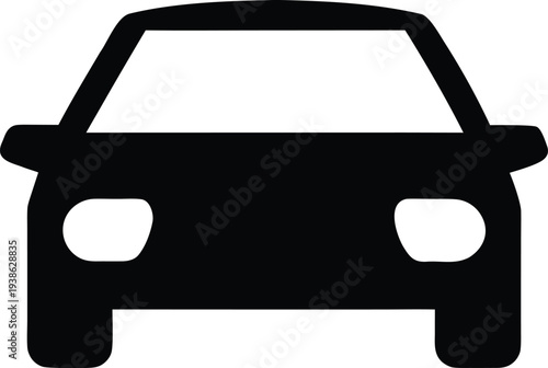 luxury car silhouette vector illustration on transparent background