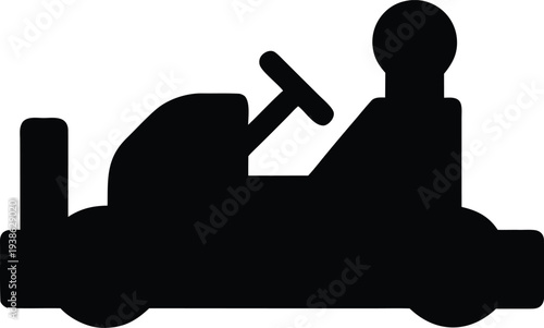rv silhouette vector illustration on transparent background