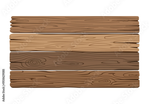 Four Wooden Planks Texture Background.