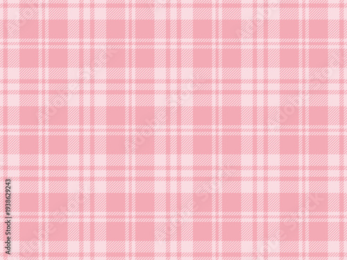 Seamless plaid pattern, soft rose pink chequered tartan plaid pattern background for textile clothing