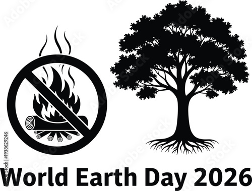 World earth day 2026 save our planet stop pollution and protect trees