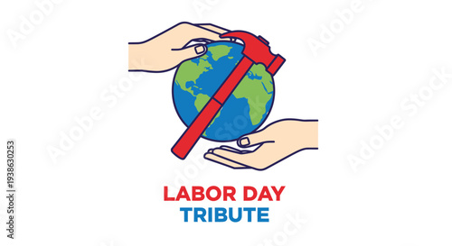Labor Day tribute vector illustration